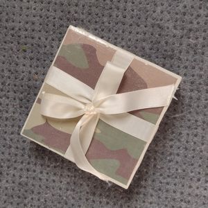 🥤Set of 4 camo coaster plates